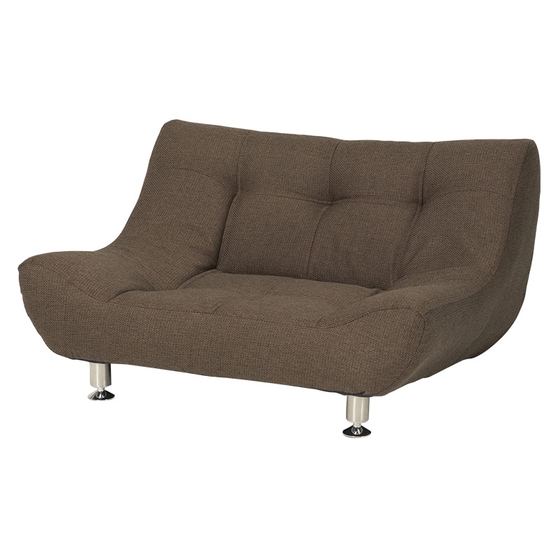 萩原 ローソファー 1人掛け ブラウン ライノス1P-BR 1台(ご注文単位1台)【直送品】