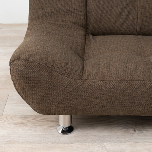 萩原 ローソファー　1人掛け ブラウン ライノス1P-BR 1台（ご注文単位1台）【直送品】