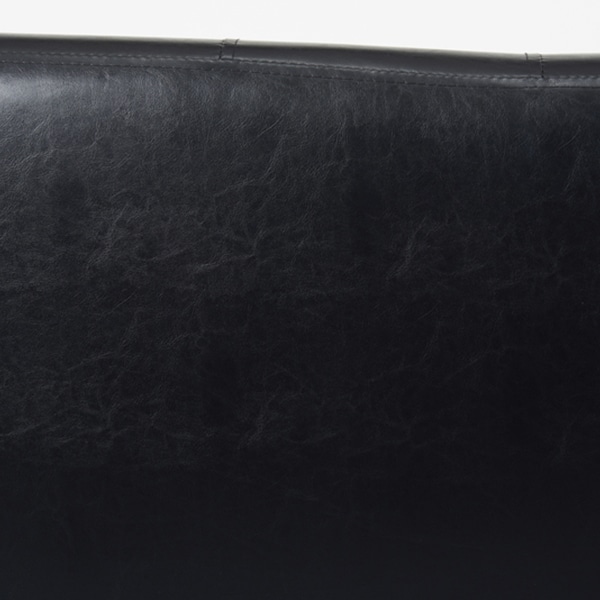 萩原 ローソファー 2人掛け ブラック ライノス2P-PBK 1台(ご注文単位1台)【直送品】