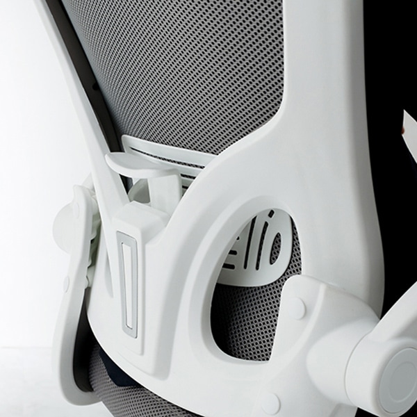 萩原 オフィスチェア　メッシュタイプ グレー LHC-4471GY 1台（ご注文単位1台）【直送品】