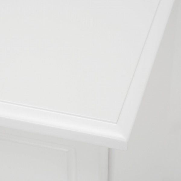 萩原 ワイドチェスト アンティーク調取っ手 MCH-6328WH 1台(ご注文単位1台)【直送品】