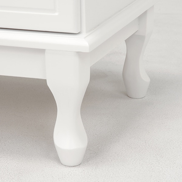 萩原 ワイドチェスト アンティーク調取っ手 MCH-6328WH 1台(ご注文単位1台)【直送品】