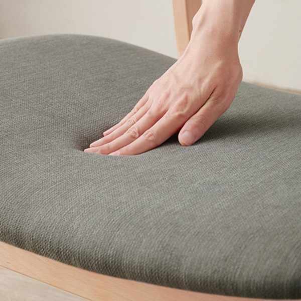 萩原 ダイニングチェア ライトグレー MI-8633LGY 1台(ご注文単位2台)【直送品】