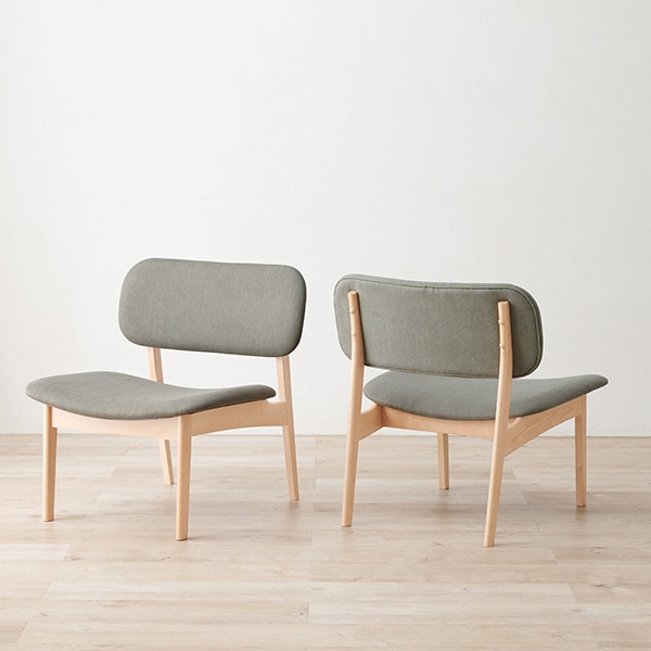 萩原 ダイニングチェア ライトグレー MI-8633LGY 1台(ご注文単位2台)【直送品】