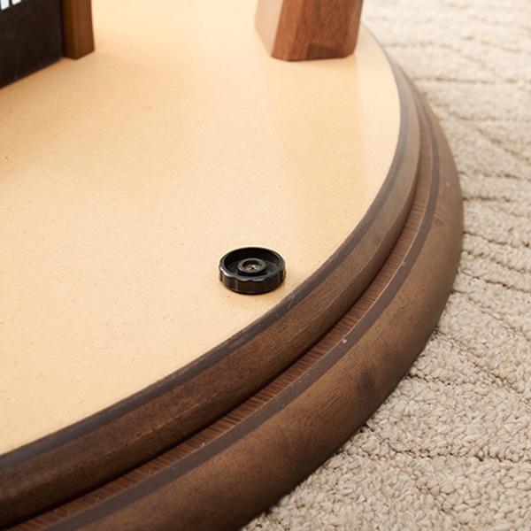 萩原 リビングこたつ 円形 直径85cm ウォルナット クライス85WN 1台(ご注文単位1台)【直送品】