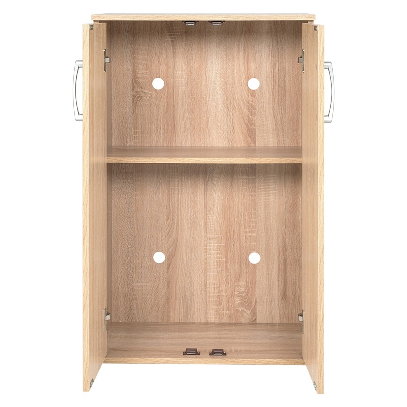 萩原 フラット扉シューズラック　幅60cm ナチュラル RSR-1702NA 1台（ご注文単位1台）【直送品】