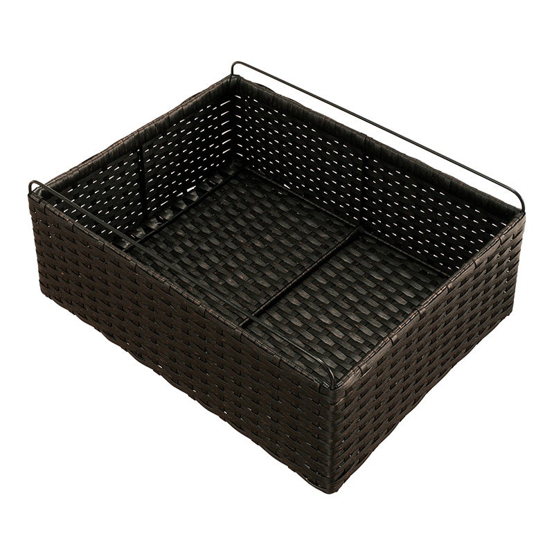 萩原 ランドリーチェスト 幅40cm 4段 ダークブラウン RAN-2435DBR 1台(ご注文単位1台)【直送品】