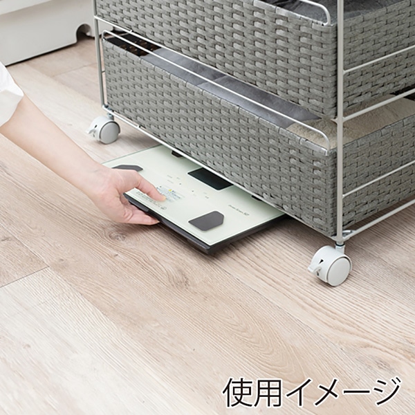 萩原 ランドリーチェスト 幅50cm 4段 グレー RAN-2436GY 1台(ご注文単位1台)【直送品】