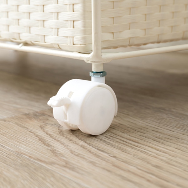 萩原 ランドリーチェスト 幅60cm 4段 ホワイト RAN-2437WH 1台(ご注文単位1台)【直送品】