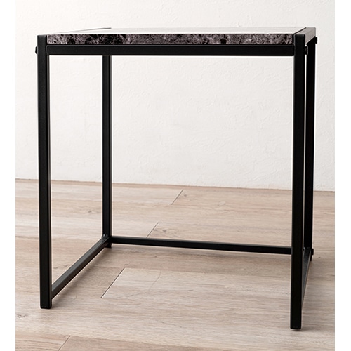 萩原 ネストテーブル　角型　大・中・小セット マーブルブラック LST-4667MBK 1台（ご注文単位1台）【直送品】