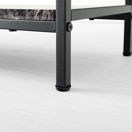 萩原 オープンラック 4段 ブラック LCC-4664-MBK 1台(ご注文単位1台)【直送品】