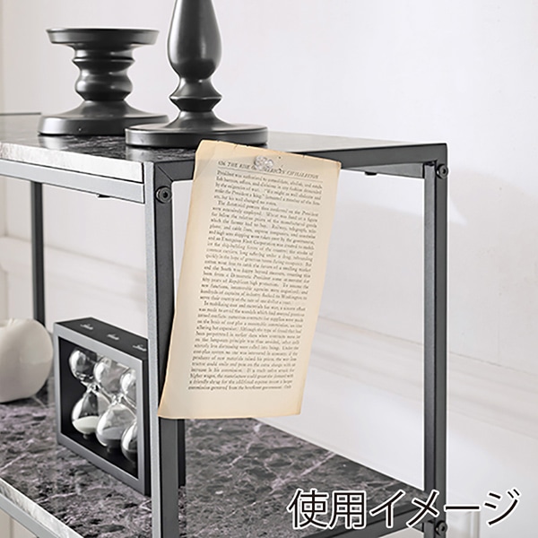 萩原 オープンラック 4段 ブラック LCC-4664-MBK 1台(ご注文単位1台)【直送品】