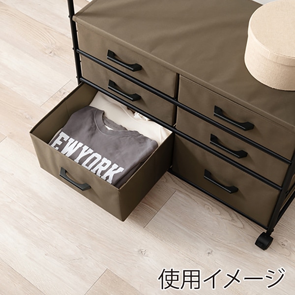 萩原 ハンガーラック ブラウン KHR-3136BR 1台（ご注文単位1台）【直送品】