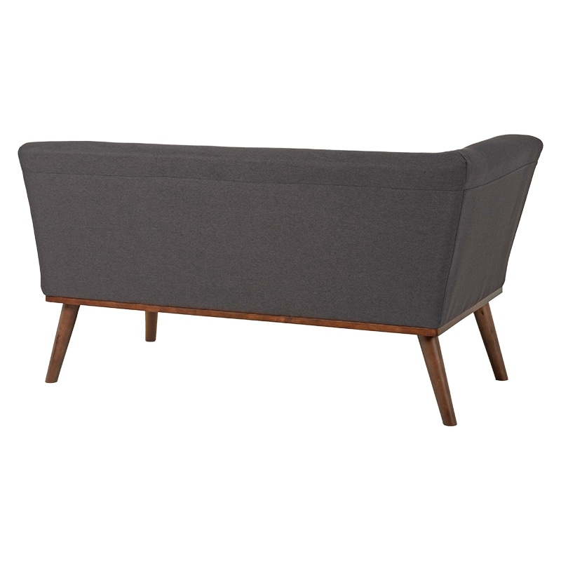 萩原 ケルト　ダイニング片肘ソファ　2人掛け 右肘　ダークグレー ケルト右肘2P-DGY 1台（ご注文単位1台）【直送品】