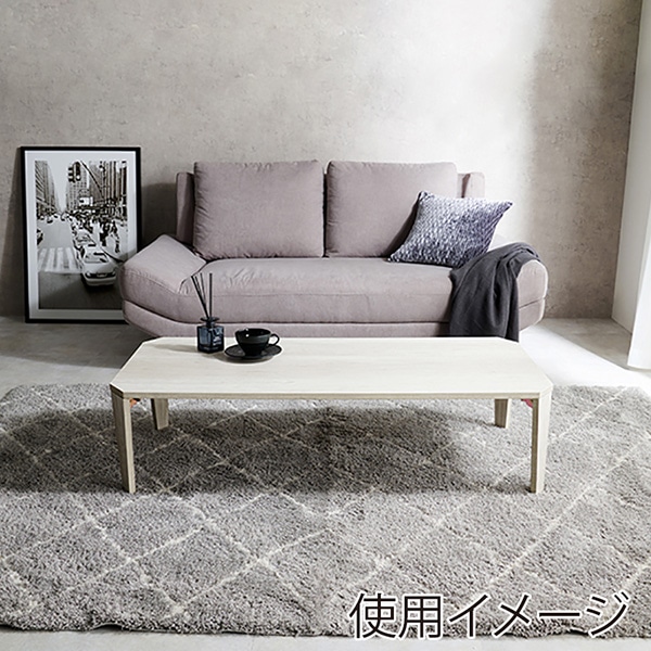 萩原 折りたたみテーブル　八角形　幅120cm ホワイトウオッシュ MT-6867WS 1台（ご注文単位1台）【直送品】