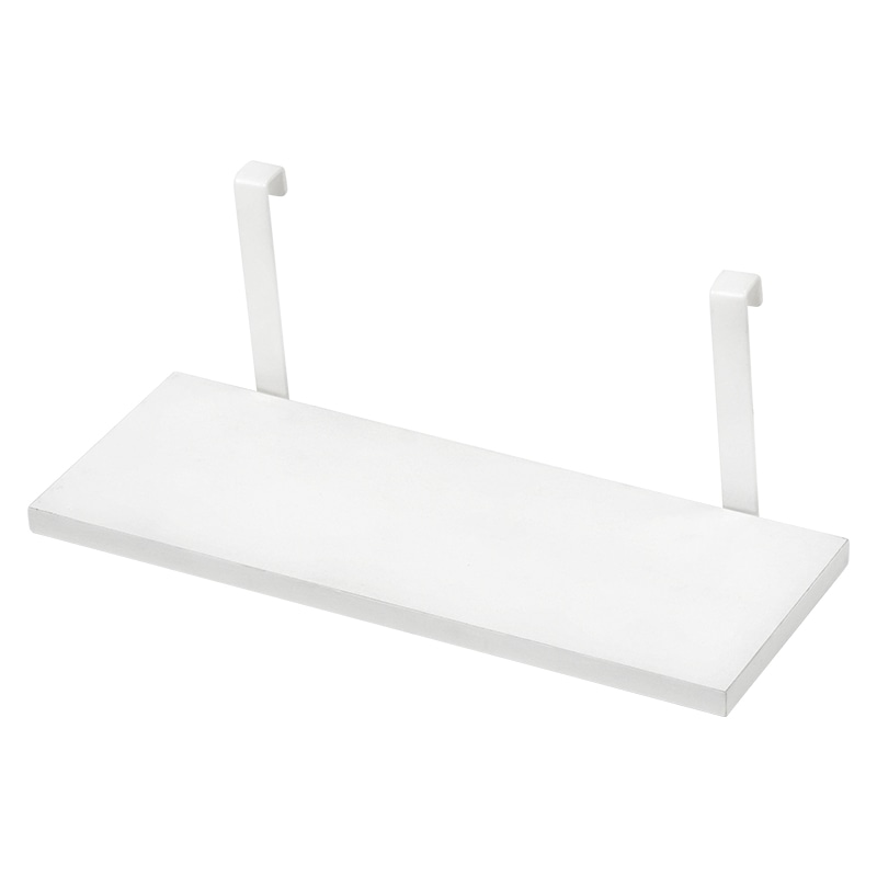 萩原 突っ張り式ウォールラック 追加棚 幅40cm 2枚組 ホワイト×ホワイト KTR-3142-T40WH 1セット(ご注文単位1セット)【直送品】