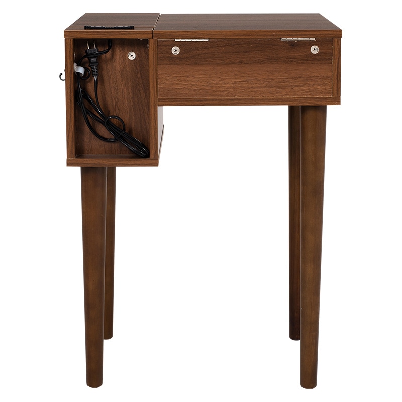 萩原 ドレッサー スツール付 幅53cm ダークブラウン MD-6587DBR 1台(ご注文単位1台)【直送品】