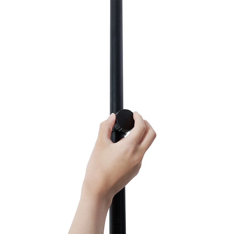 萩原 突っ張りラック 棒&パーツ6点セット 丸型 ブラウン×ブラック KTR-3116-BB 1セット(ご注文単位1セット)【直送品】