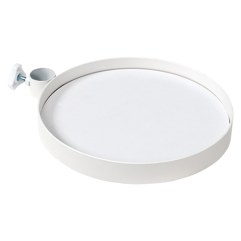 萩原 突っ張りラック 棒&パーツ6点セット 丸型 ホワイト×ホワイト KTR-3116-WH 1セット(ご注文単位1セット)【直送品】