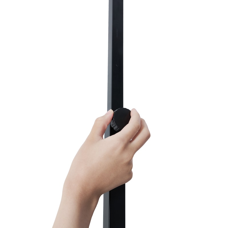 萩原 突っ張りラック 棒&パーツ6点セット 角型 ブラウン×ブラック KTR-3117-BB 1セット(ご注文単位1セット)【直送品】