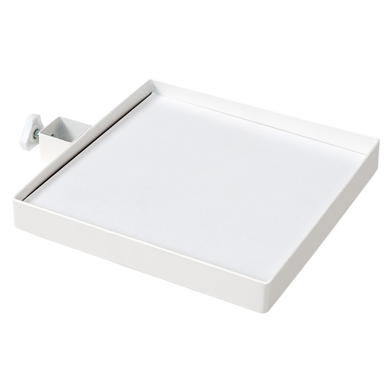 萩原 突っ張りラック 棒&パーツ6点セット 角型 ホワイト×ホワイト KTR-3117-WH 1セット(ご注文単位1セット)【直送品】