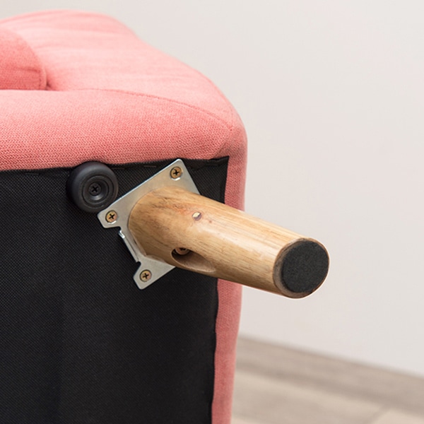 萩原 エメル　1人掛けソファ ピンク エメル1P-PI 1台（ご注文単位1台）【直送品】