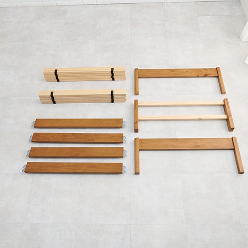 萩原 すのこベッド シングル ライトブラウン MB-5149SLBR 1台(ご注文単位1台)【直送品】