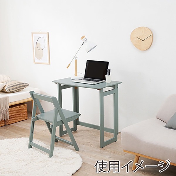 萩原 デスクチェアセット ブルーグレー VCT-7799BG 1セット(ご注文単位1セット)【直送品】