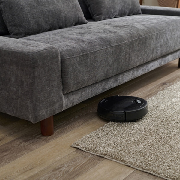 萩原 ごろ寝ソファ　3人掛け　クッション付 ダークグレー ニール3P-DGY 1台（ご注文単位1台）【直送品】