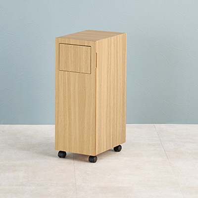 萩原 ダストボックス キャスター付 ナチュラル MUD-6952NA 1台(ご注文単位1台)【直送品】