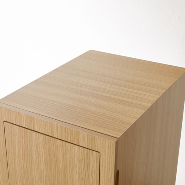 萩原 ダストボックス キャスター付 ナチュラル MUD-6952NA 1台(ご注文単位1台)【直送品】