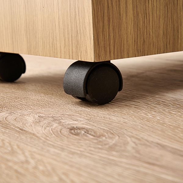 萩原 ダストボックス キャスター付 ナチュラル MUD-6952NA 1台(ご注文単位1台)【直送品】