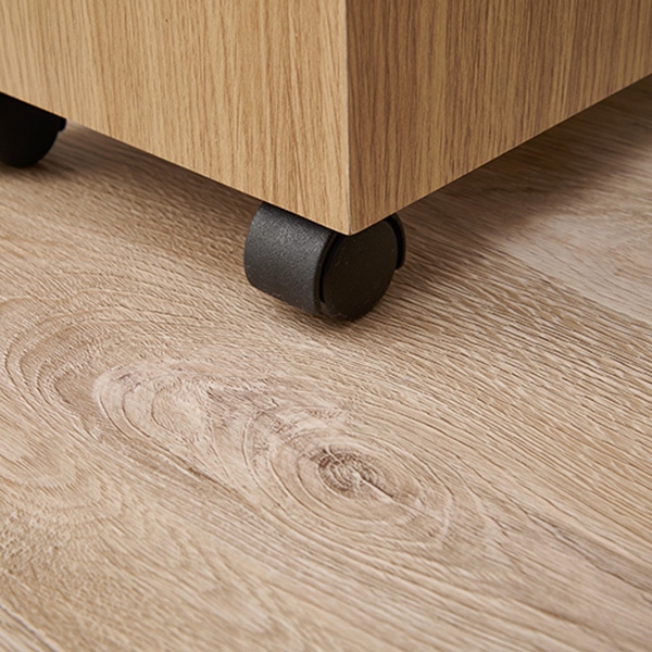 萩原 ダストボックス キャスター付 ナチュラル MUD-6952NA 1台(ご注文単位1台)【直送品】