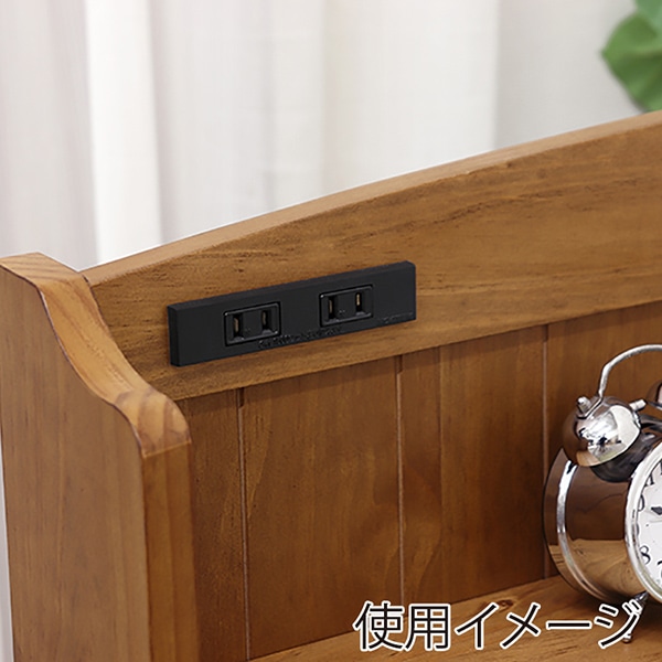 萩原 チェスト付きベッド 宮棚付 シングル ライトブラウン MB-5059S-LBR-R 1台(ご注文単位1台)【直送品】