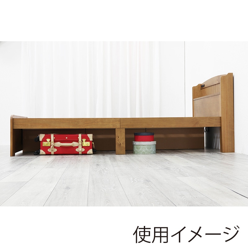 萩原 チェスト付きベッド 宮棚付 シングル ライトブラウン MB-5059S-LBR-R 1台(ご注文単位1台)【直送品】