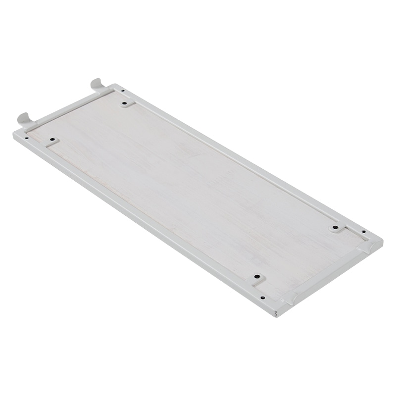 萩原 壁掛けラック　幅45cm ホワイトウォッシュ KR-3863WH 1台（ご注文単位1台）【直送品】