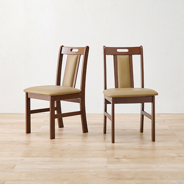 萩原 ダイニングチェア ダークブラウン VC-7480DBR 1台(ご注文単位2台)【直送品】