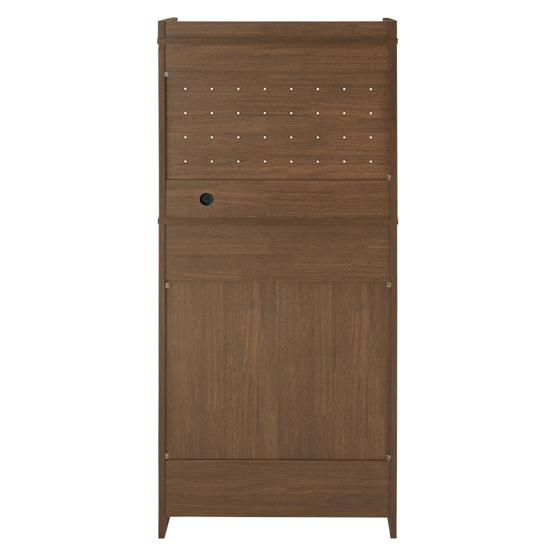 萩原 キッチンラック 幅58cm 2段オープンタイプ ブラウン RCC-1630BR 1台(ご注文単位1台)【直送品】