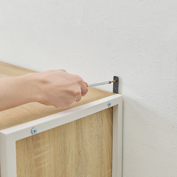 萩原 キッチンラック 大容量収納タイプ ホワイト×ナチュラル RCC-1629NA 1台(ご注文単位1台)【直送品】