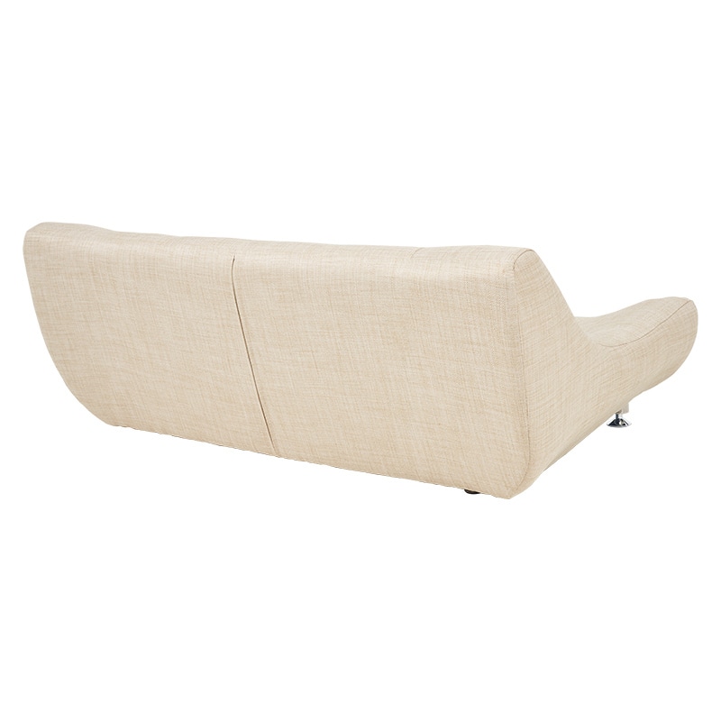 萩原 ローソファー 2人掛け ベージュ ライノス2P-BE 1台(ご注文単位1台)【直送品】