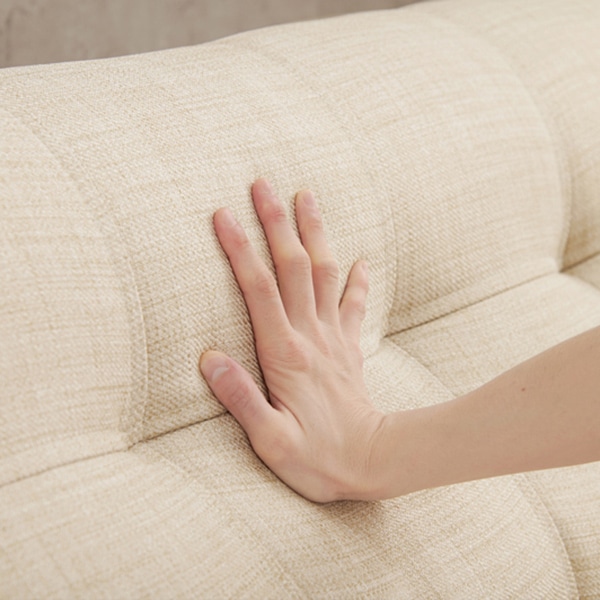 萩原 ローソファー 2人掛け ベージュ ライノス2P-BE 1台(ご注文単位1台)【直送品】