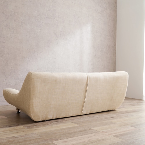 萩原 ローソファー 2人掛け ベージュ ライノス2P-BE 1台(ご注文単位1台)【直送品】