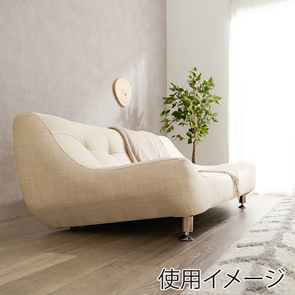 萩原 ローソファー 2人掛け ベージュ ライノス2P-BE 1台(ご注文単位1台)【直送品】