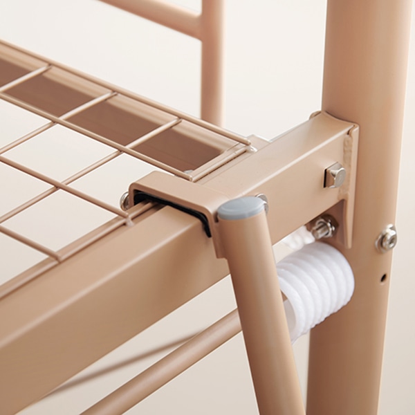 萩原 カーテンが取り付けられるロフトベッド 高さ159cm　キャラメルブラウン KH-3791LT 1台（ご注文単位1台）【直送品】