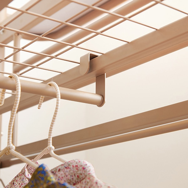 萩原 カーテンが取り付けられるロフトベッド 高さ159cm　キャラメルブラウン KH-3791LT 1台（ご注文単位1台）【直送品】