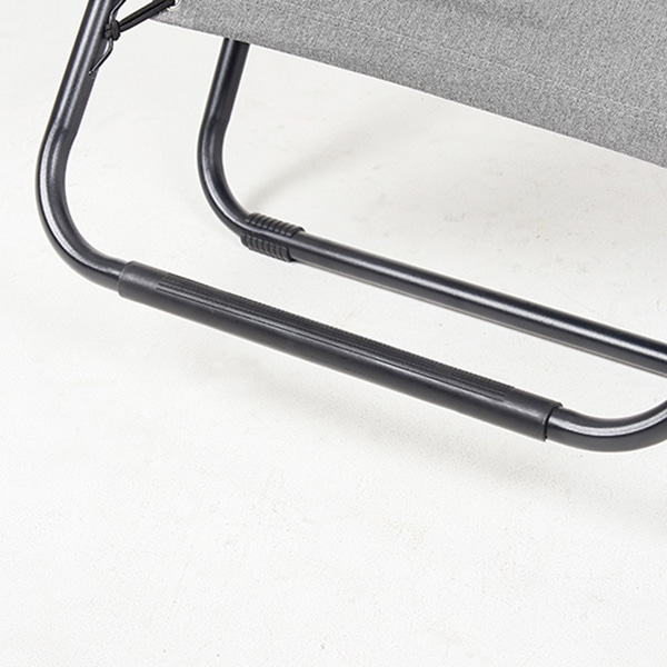 萩原 リラックスチェアー　折りたたみ式 グレー LC-4058GY 1台（ご注文単位1台）【直送品】