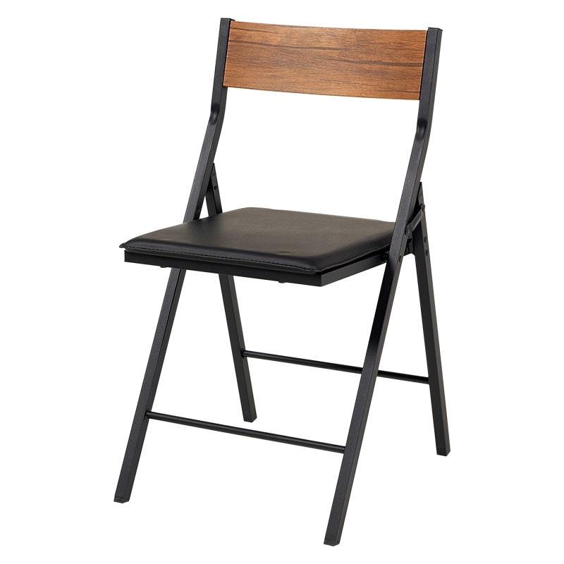 萩原 折りたたみデスクチェアセット ブラウン LDC-4778BR 1セット(ご注文単位1セット)【直送品】