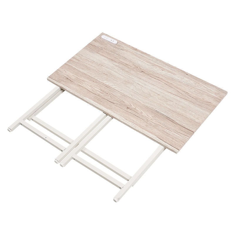 萩原 折りたたみデスクチェアセット ホワイト LDC-4778WH 1セット(ご注文単位1セット)【直送品】