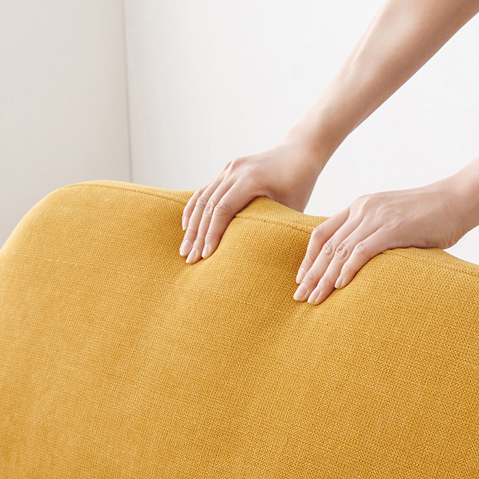 萩原 ソファ　1人掛け マスタードイエロー レスト1P-MYE 1台（ご注文単位1台）【直送品】
