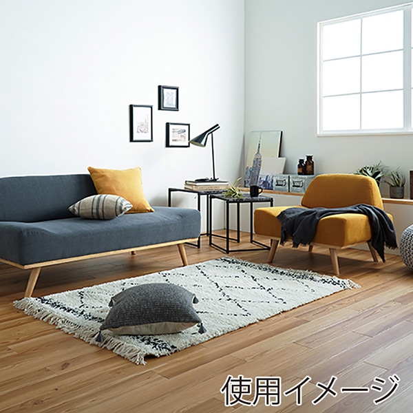 萩原 ソファ　1人掛け マスタードイエロー レスト1P-MYE 1台（ご注文単位1台）【直送品】